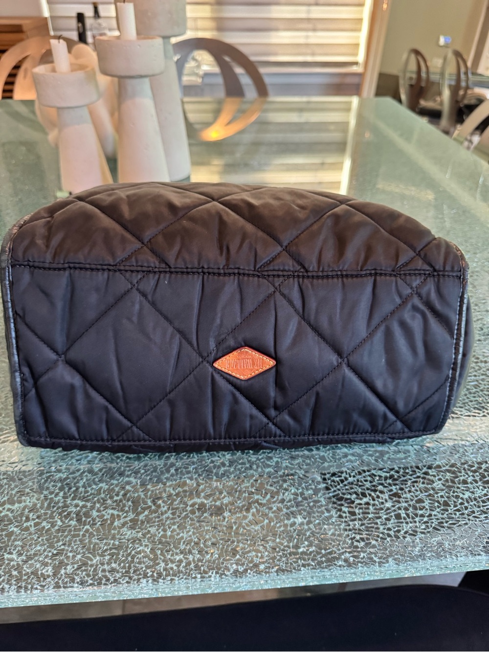 MZ Wallace Quilted Black Shoulder Tote Bag - Picture 6 of 14